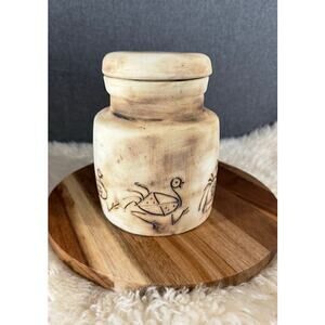 Pottery Primative Looking Two Piece Set